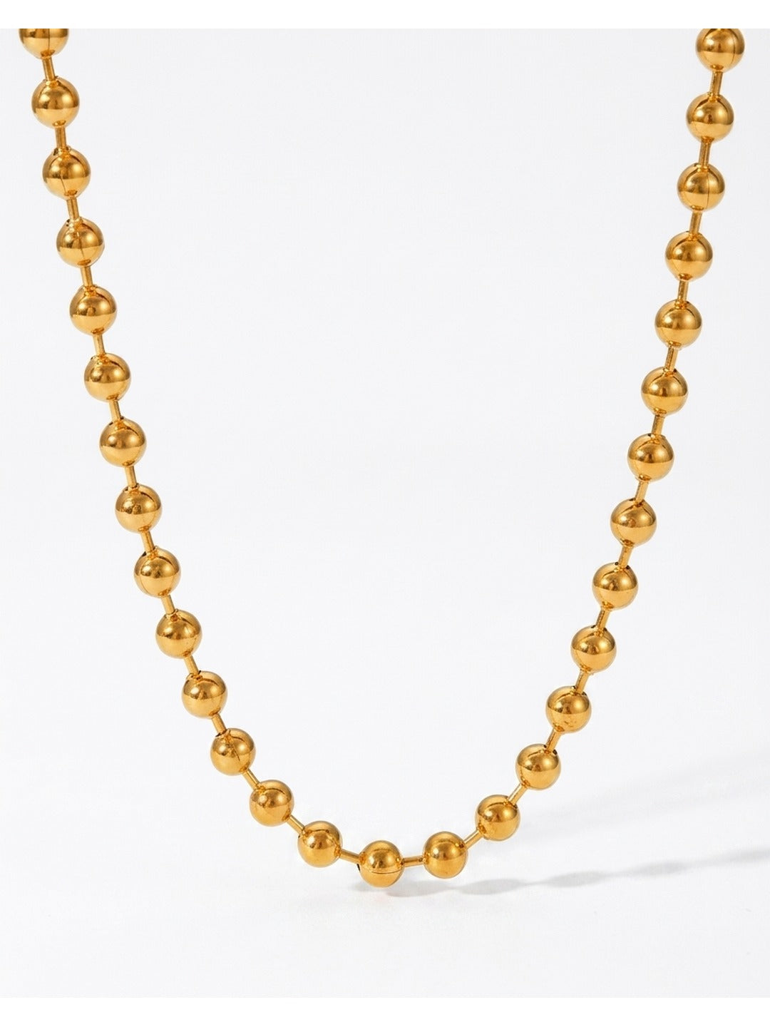 18K Gold Plated Ball Chain Necklace