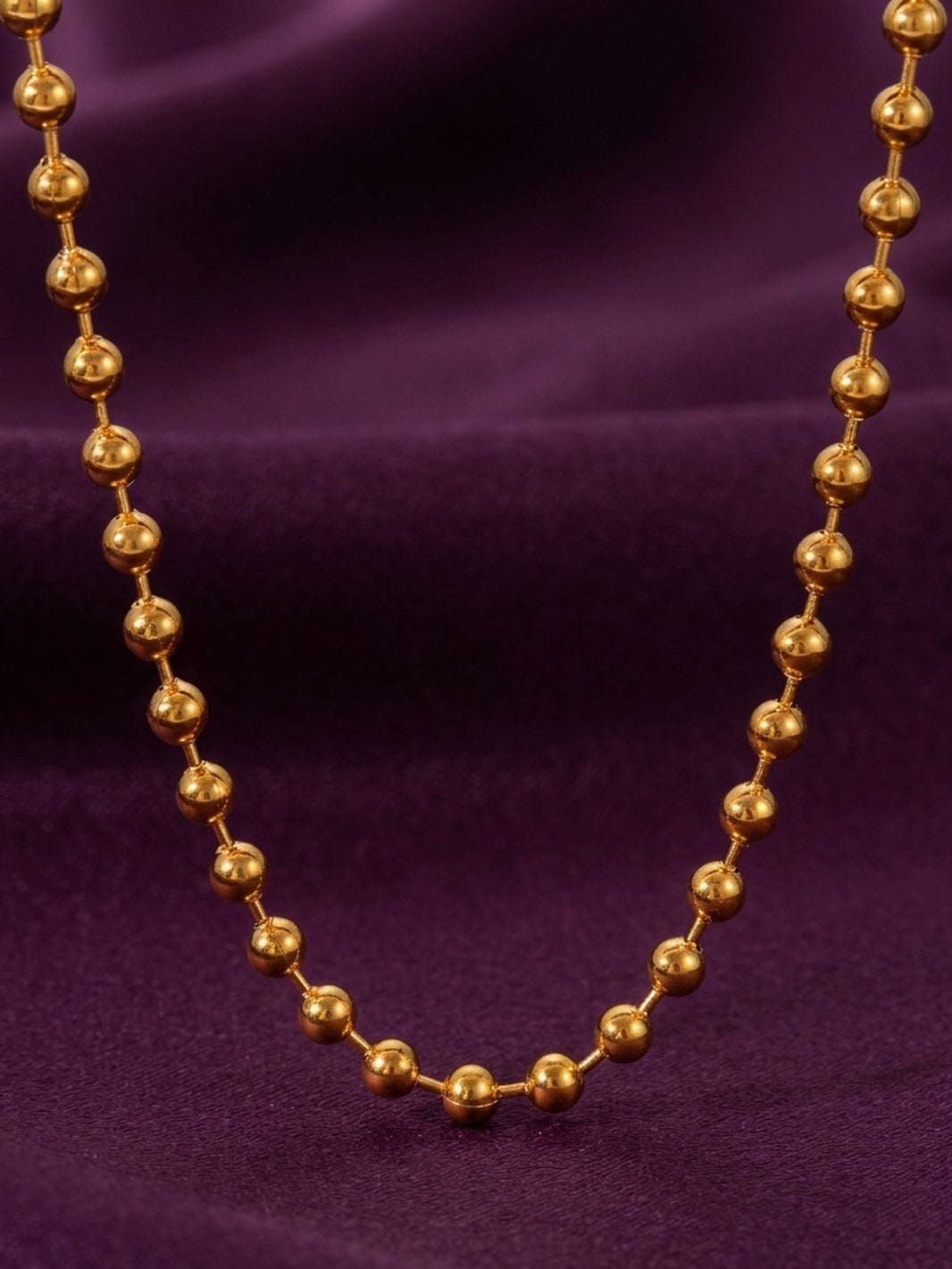 18K Gold Plated Ball Chain Necklace