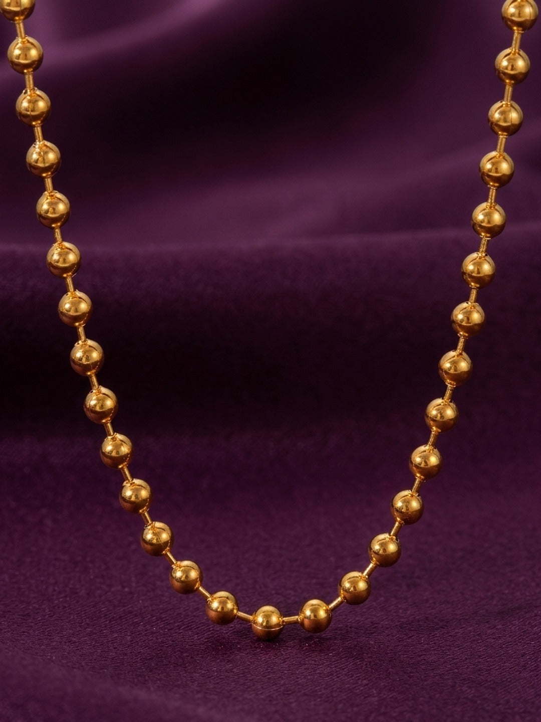 18K Gold Plated Ball Chain Necklace