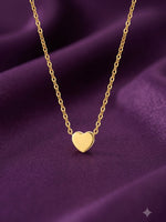 18K Gold Plated Heart Pendant Necklace