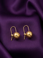 18K Gold Plated Ball Drop Hook Earrings