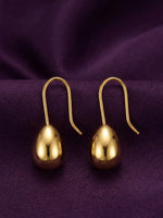 18K Gold Plated Teardrop Hook Earrings