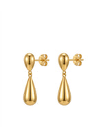 18K Gold Plated Teardrop Stud Earrings