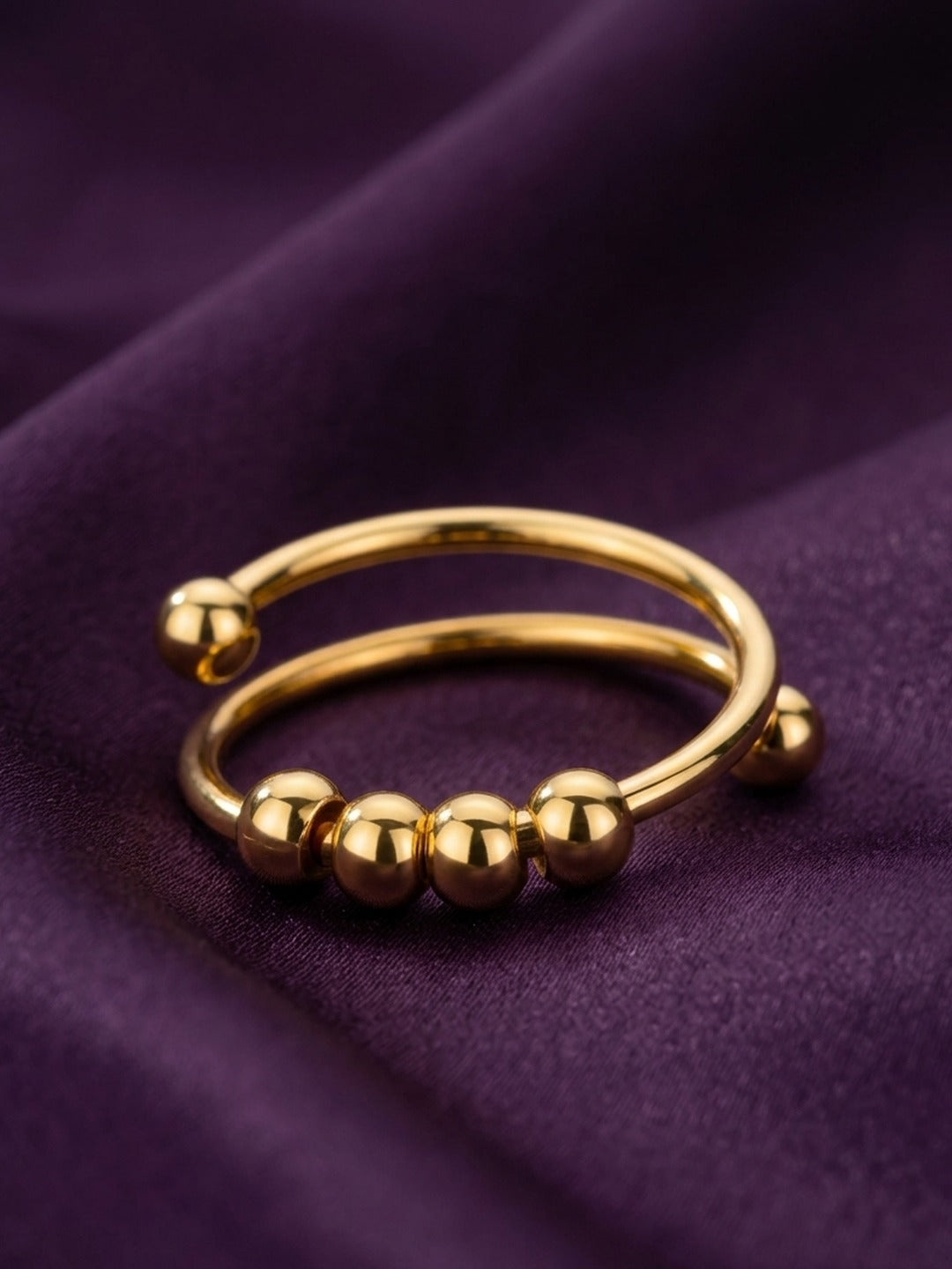 18K Gold Plated Anti-Stress Fidget Ring