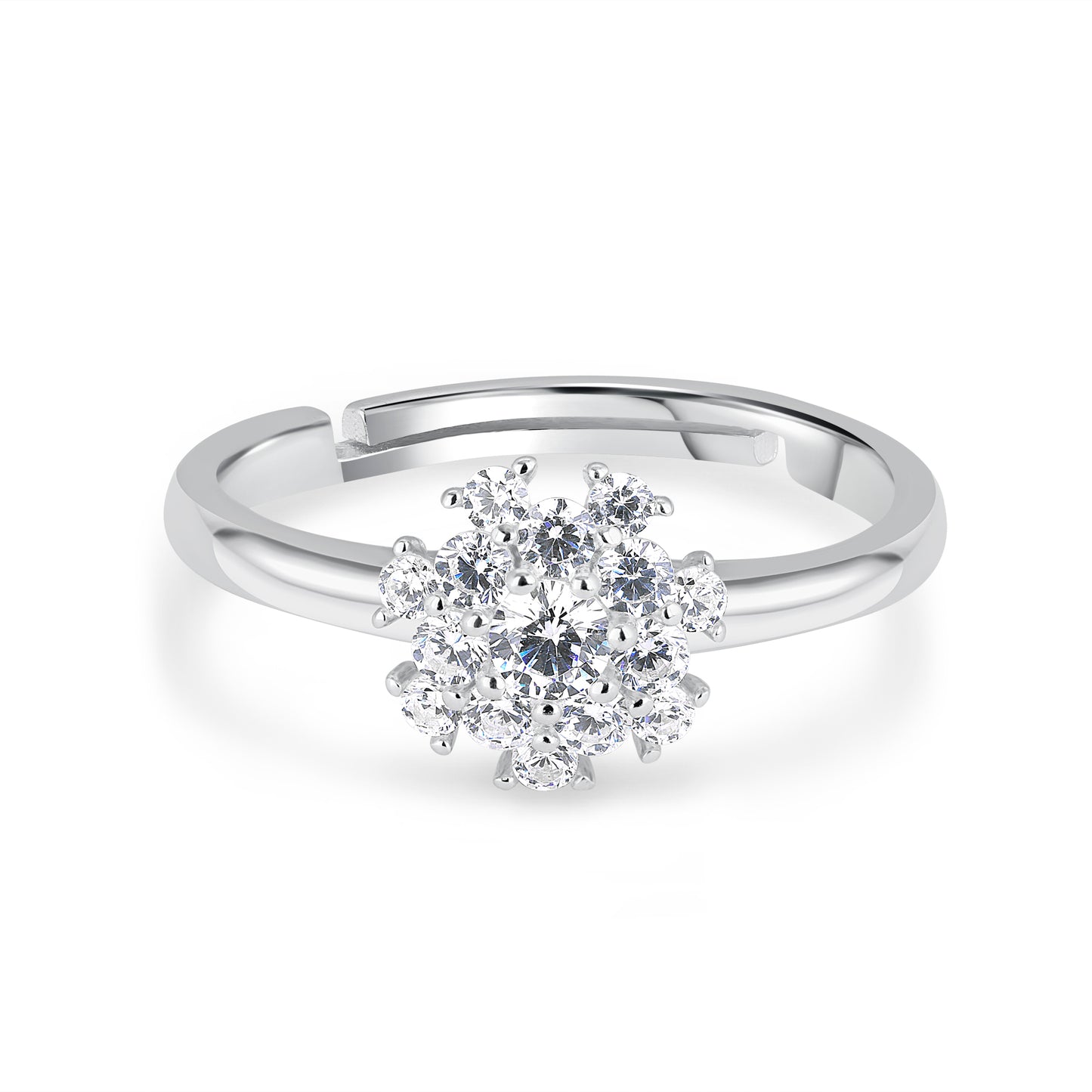 Everyday Elegance Solitaire Silver Ring