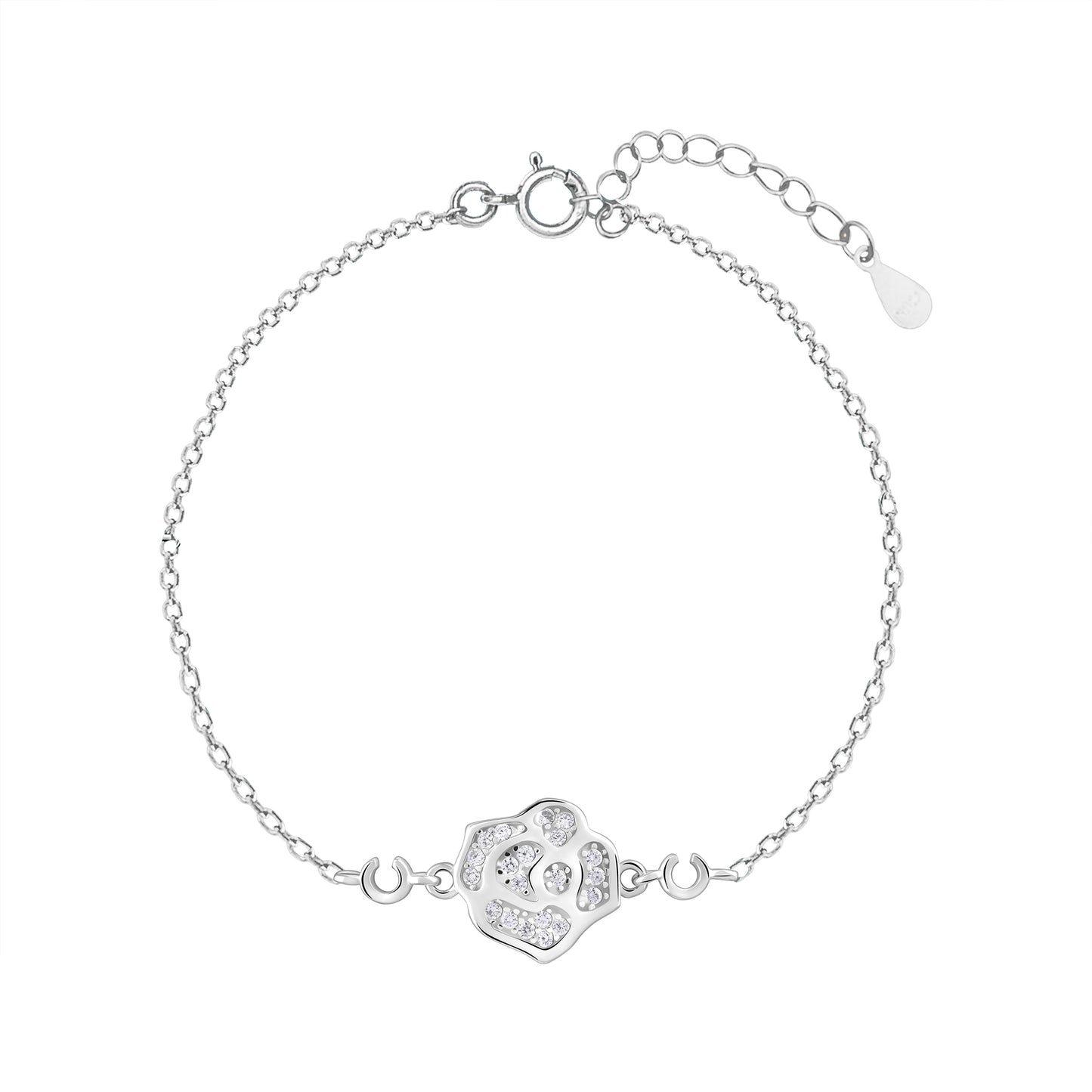 Rose of Love Silver Bracelet