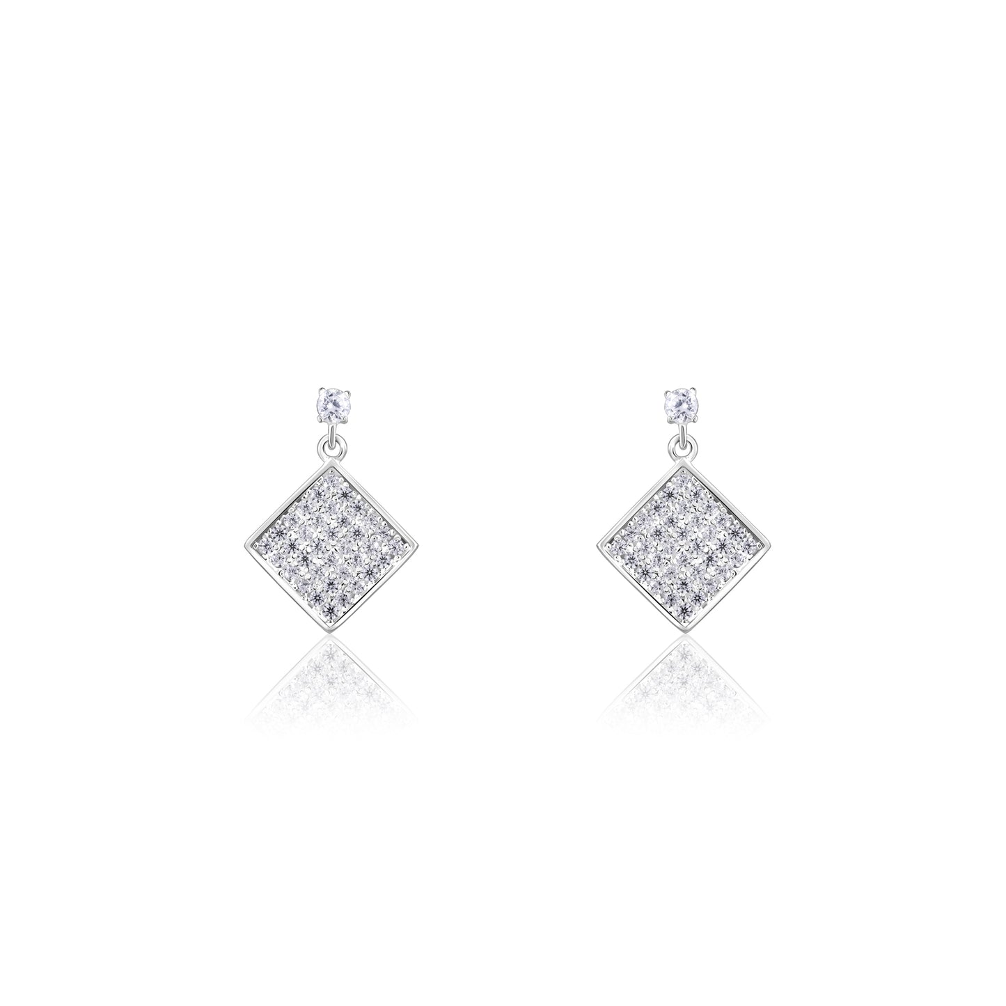 Dazzling Diamond Essence Zircon Silver Studs