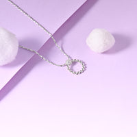 Silver Spherical Pendant with  Chain