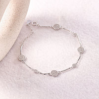 Classic Silver Zircon Bracelet