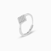 Diamond Fusion Zircon Silver Ring