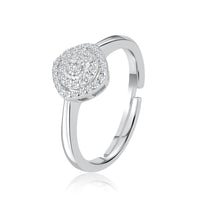 Circle of Eternity Silver Zircon Ring