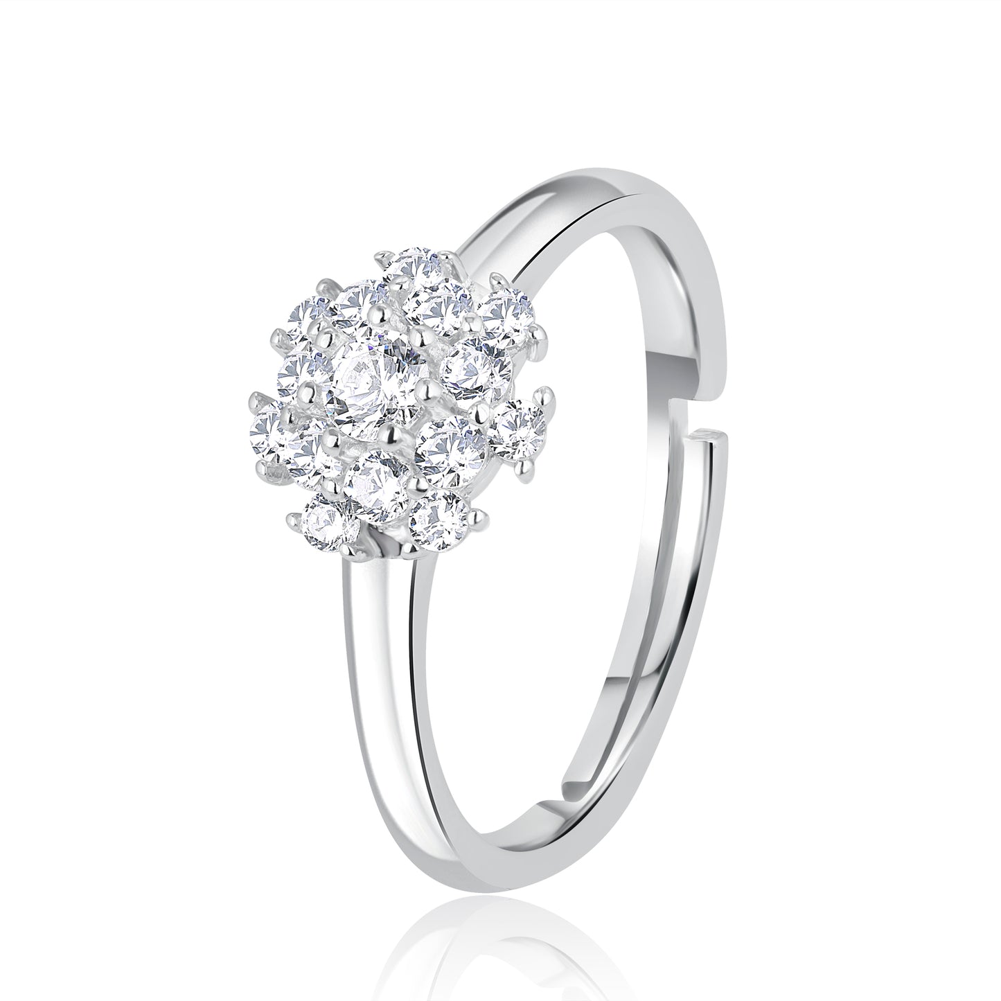 Everyday Elegance Solitaire Silver Ring