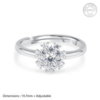 Everyday Elegance Solitaire Silver Ring