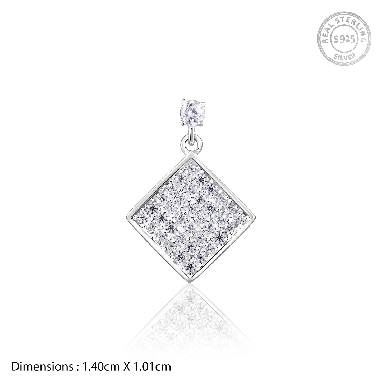 Dazzling Diamond Essence Zircon Silver Studs