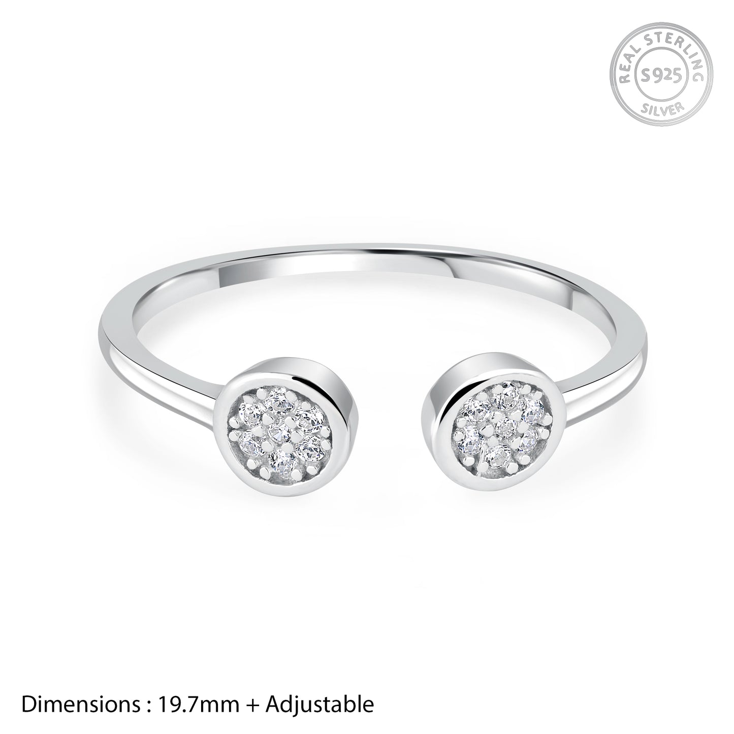 Circle of Elegance Silver Ring