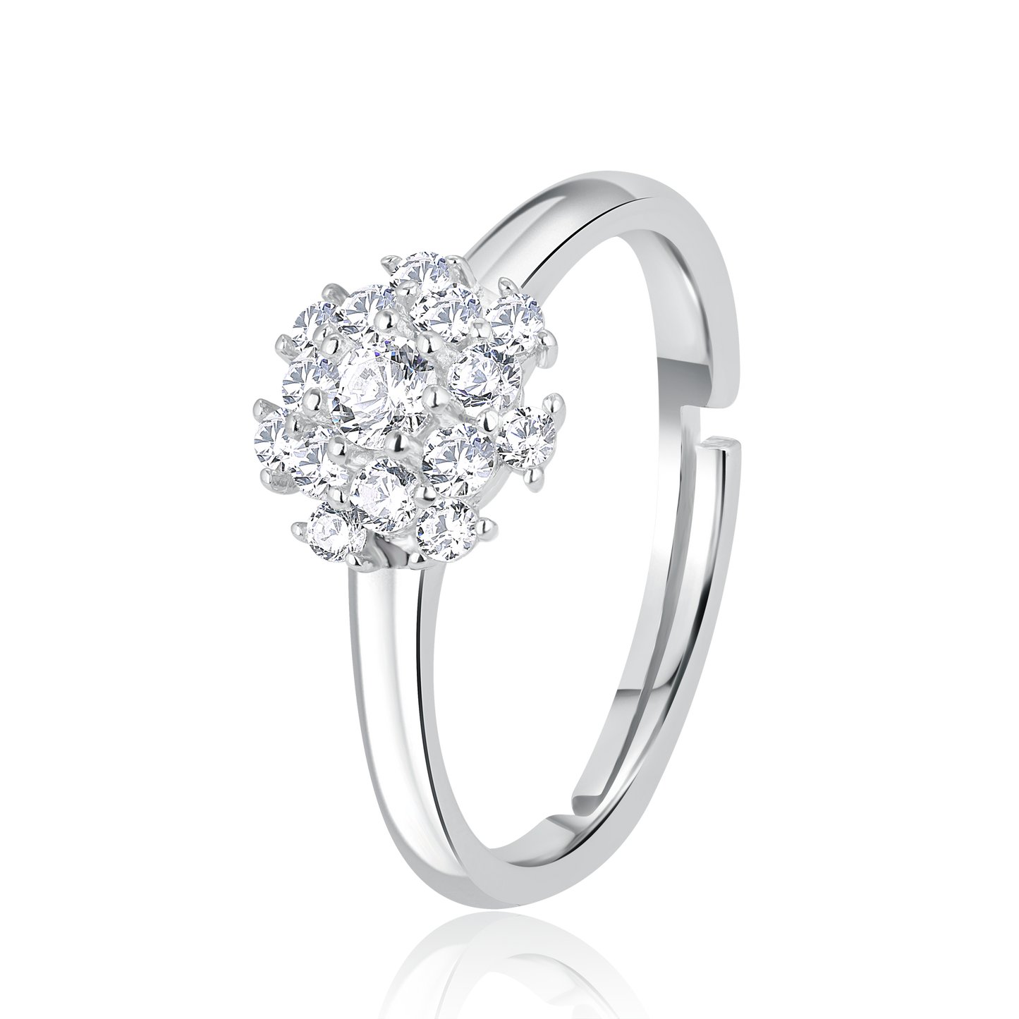 Everyday Elegance Solitaire Silver Ring