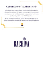 Rachiva 925 Sterling Silver Pave Hoop with Pearl Drop Earrings