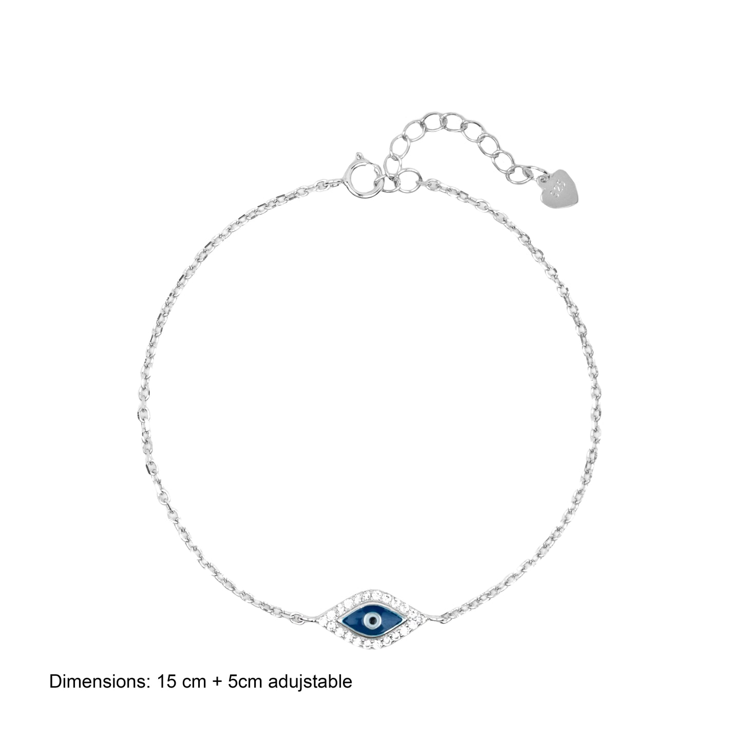 Silver Evil Eye Bracelet