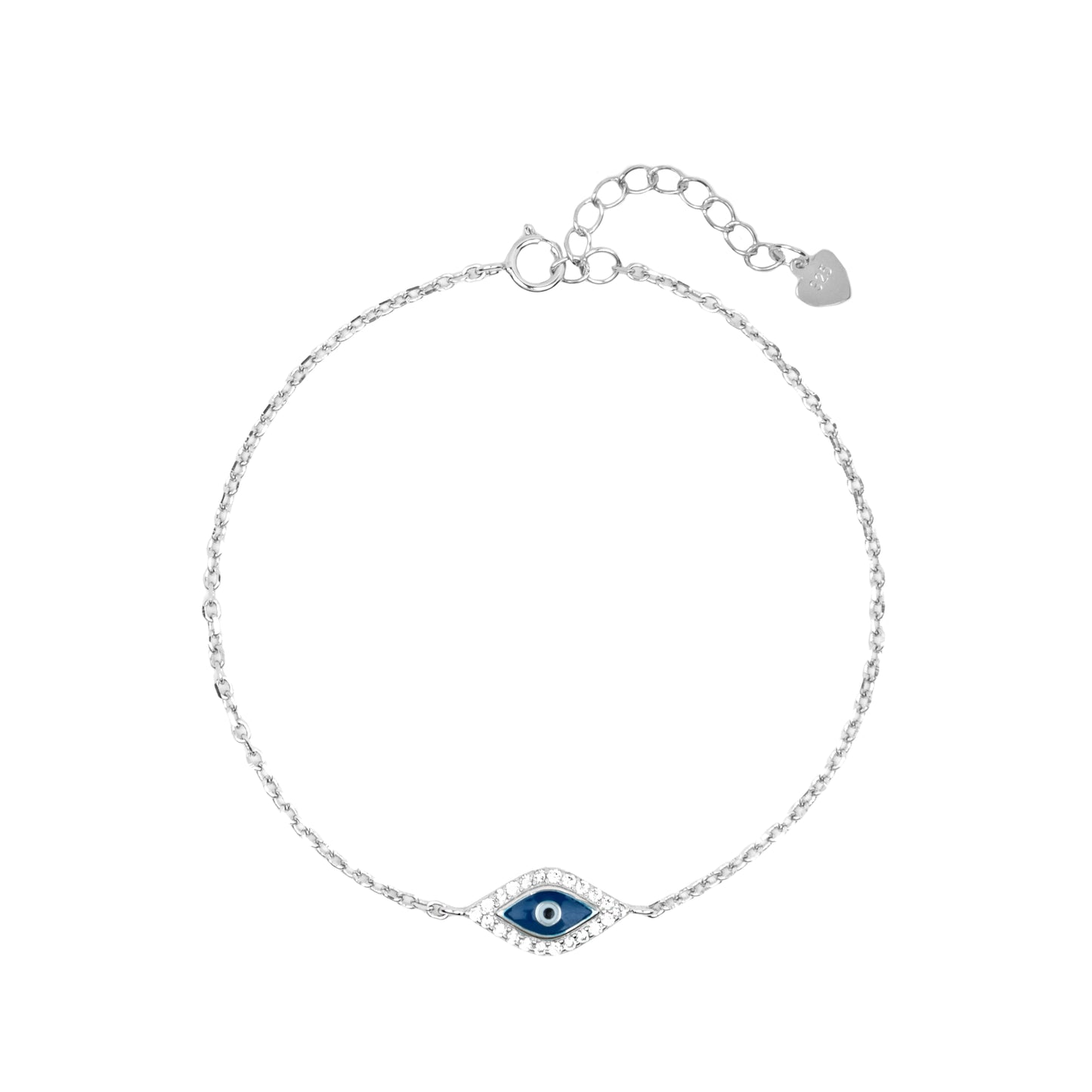 Silver Evil Eye Bracelet