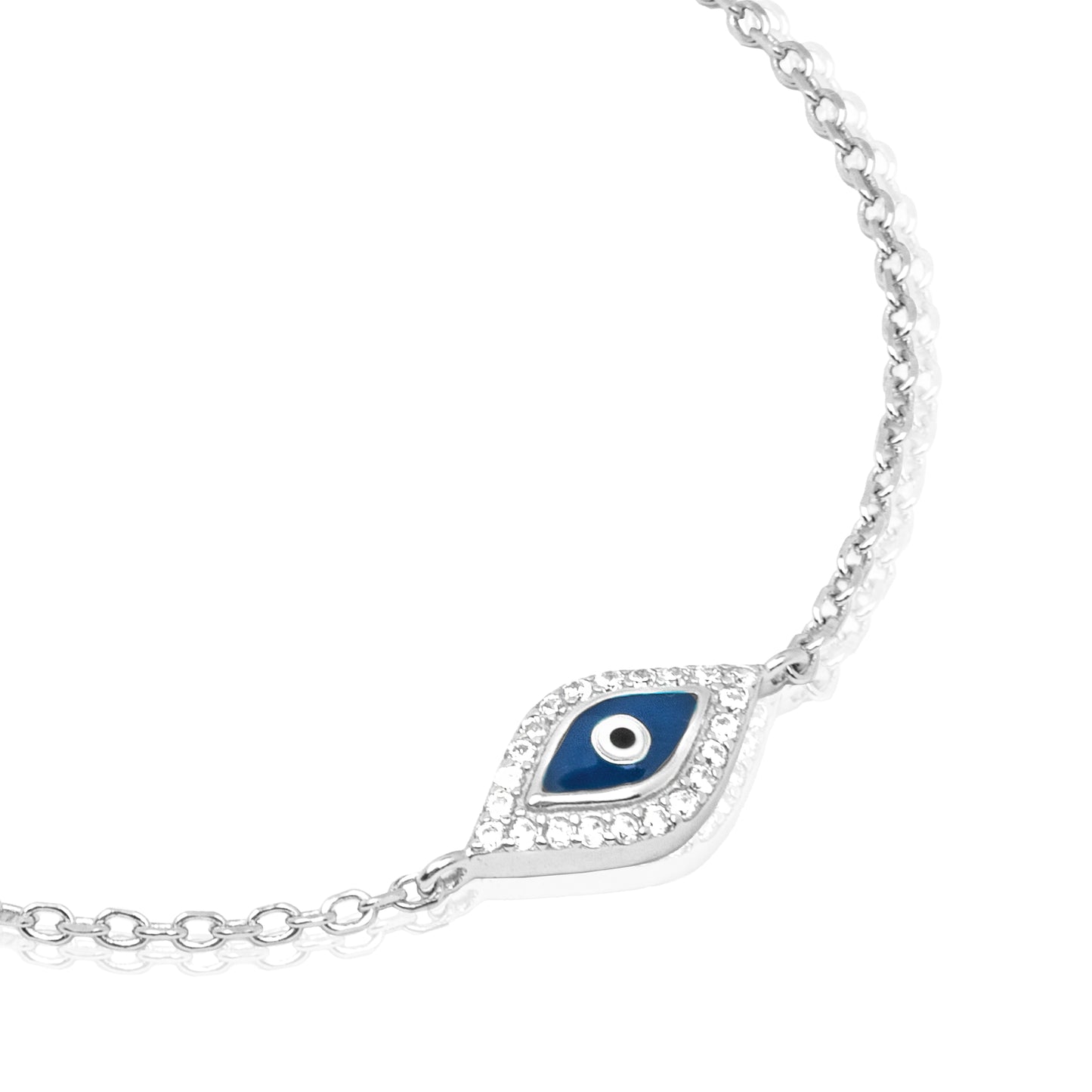 Silver Evil Eye Bracelet