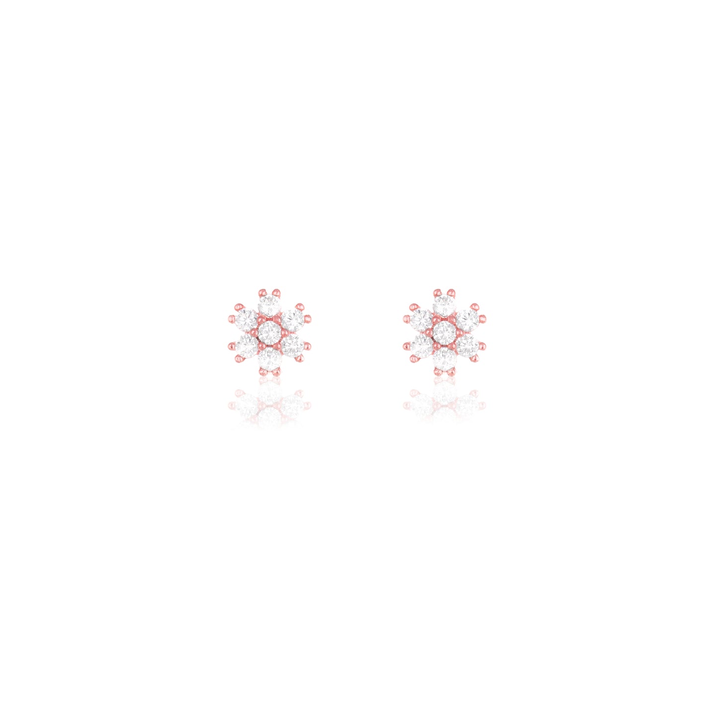 Rose Gold Daisy Studs