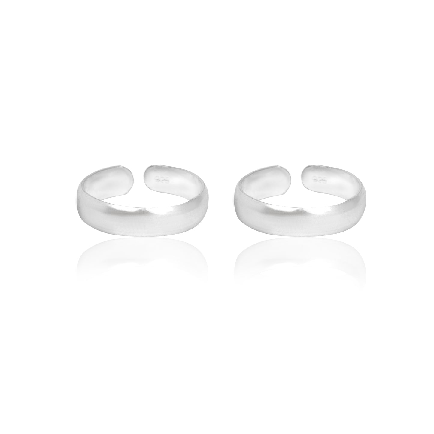 Silver Rich Band Toe Rings