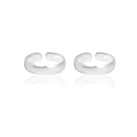 Silver Rich Band Toe Rings