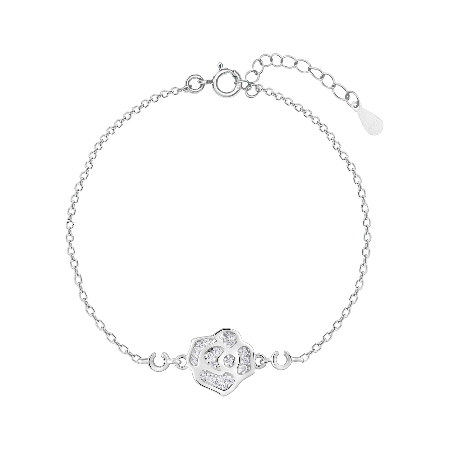 Rose of Love Silver Bracelet