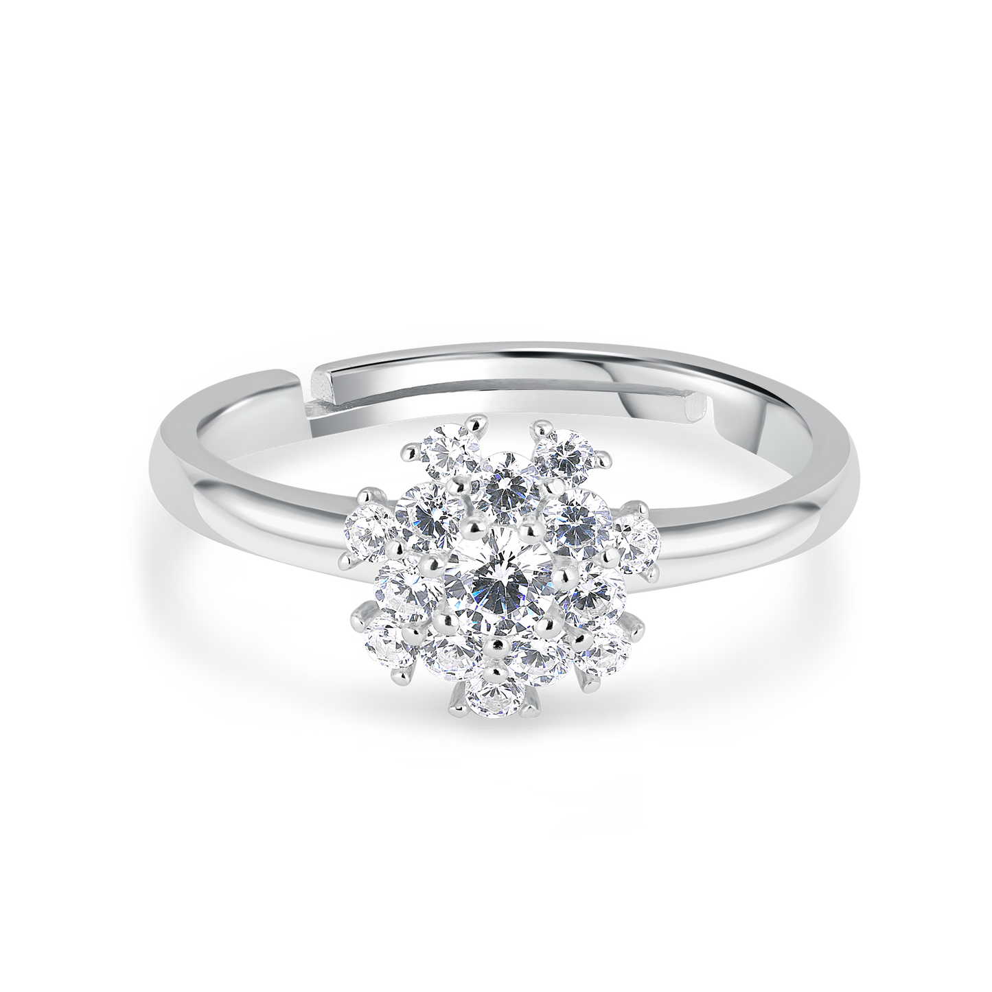 Everyday Elegance Solitaire Silver Ring