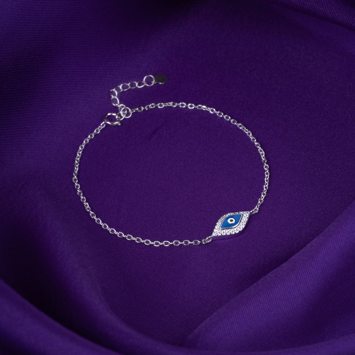 Silver Evil Eye Bracelet